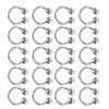 20Pcs Metal C Shaped Buckle Ring Clasp Clothes Garment Collar Hooks Hats Decorative Rings Shoes Hardware 2 Iron Balls