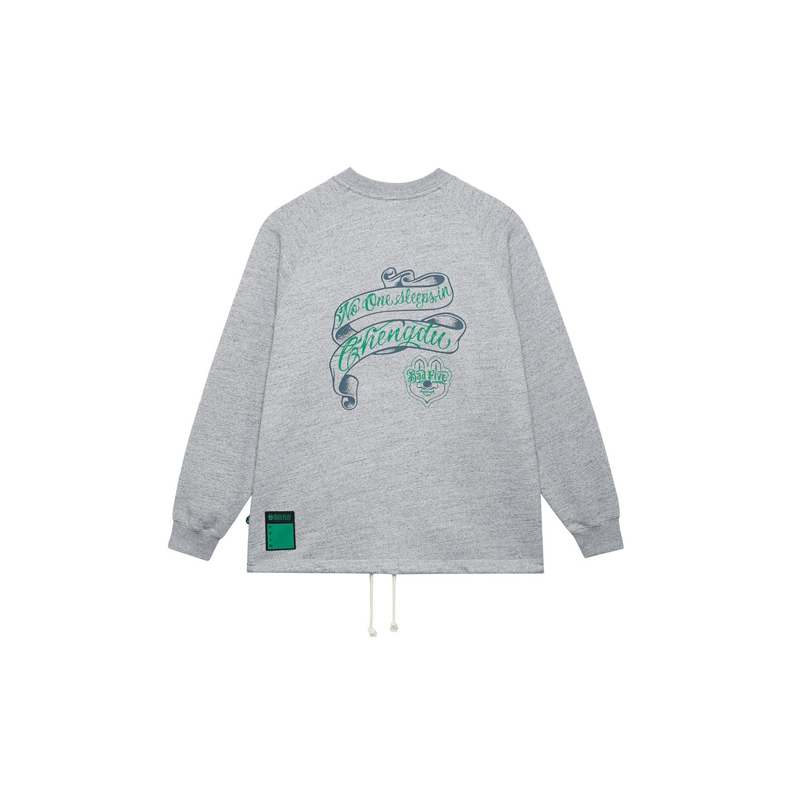 Li-Ning Lifestyle Vintage Graphic Printed Pullover Grey Unisex AWDSJ07-3 XL