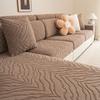 Jacquard Rutschfester Sofakissenbezug Verdickter einfarbiger Couch-Schonbezug Für Wohnzimmer 1/2/3/4 Sitzsofa-Schutzbezüge
