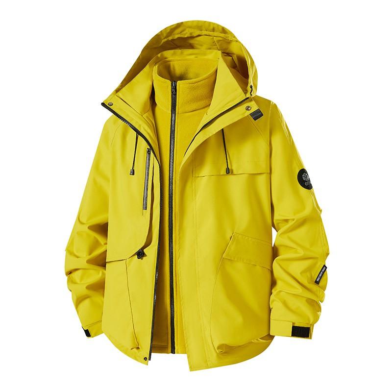 Men Women Waterproof Windproof Outdoor 3-in-1 Jacket With Fleece Liner Hiking Camping Trekking Skiing