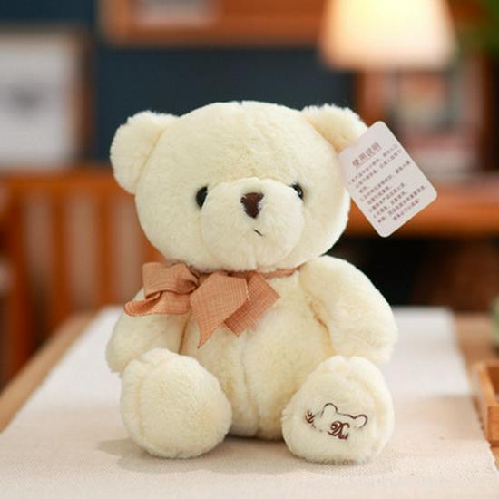 Customized Plush Bow Tie Teddy Bear Doll – Creative Giftable Figure with Logo Printing