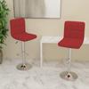 Day and Night - Day and Night Kitchen Stools 2 Units Red Wine Red Fabric