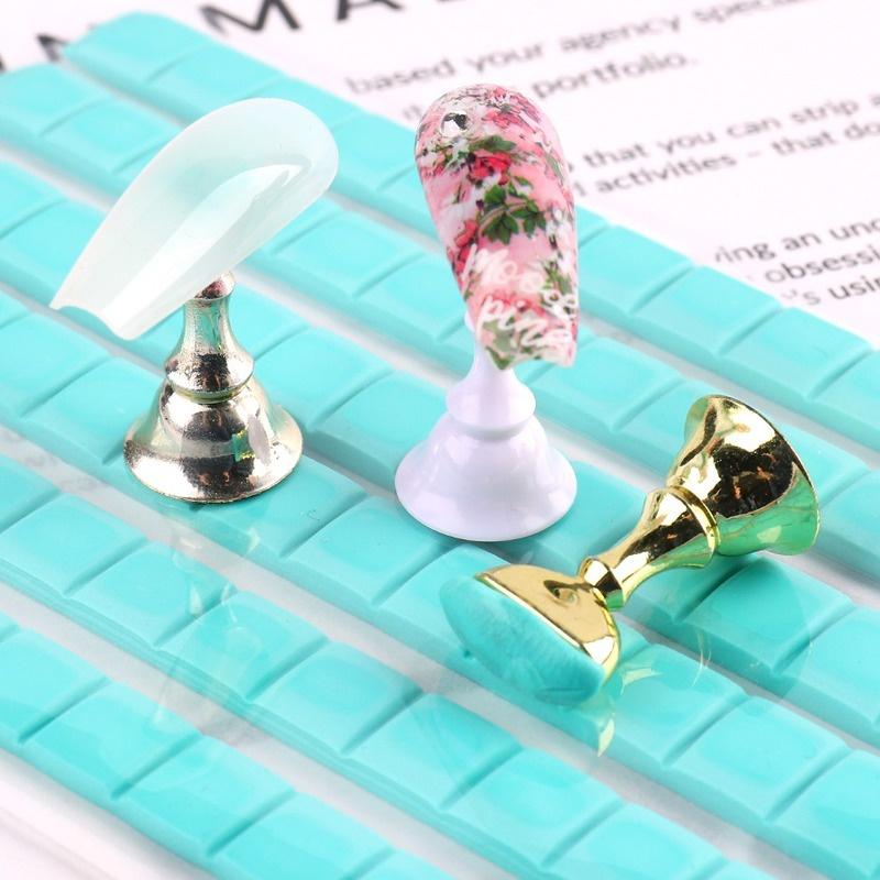 1 Pack Adhesive Glue Fixing Clay For False Nails Tips Nail Art Display Non-trace Sticky Plasticine DIY Practice Manicure Tool
