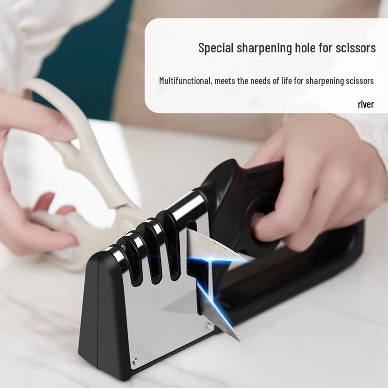 4-in-1 Festwinkel-Messerschärfer: Schnelles und effizientes Küchenwetzsteinwerkzeug