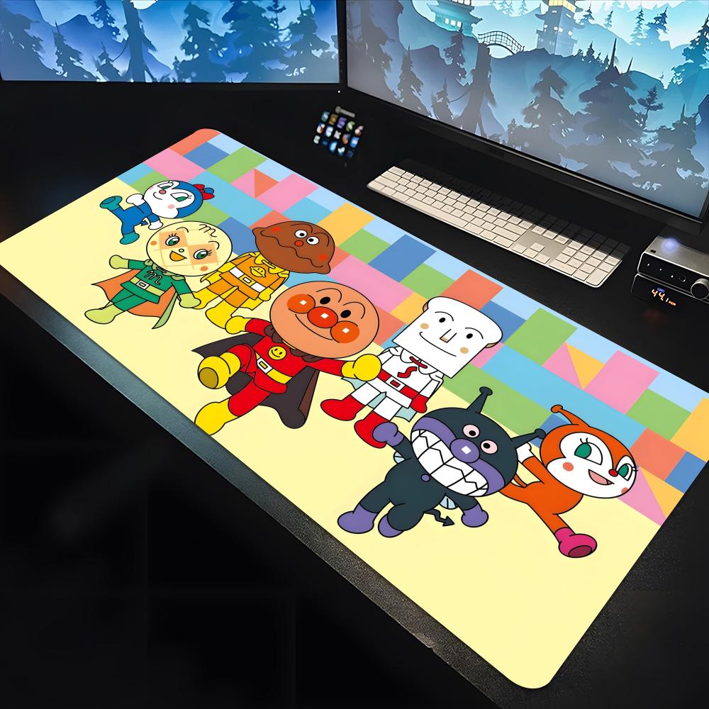 Anpanman Cartoon player Mouse Pad large keyboard mouse desk pad non-slip rubber gaming mouse pad laptop carpet 1200x600