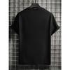 European Size Men'S Black Psalm 23 Graphic T-Shirt - "The Lord Is My Shepherd" Print, Lightweight & Breathable Fabric, Regular Fit Casual Streetwear