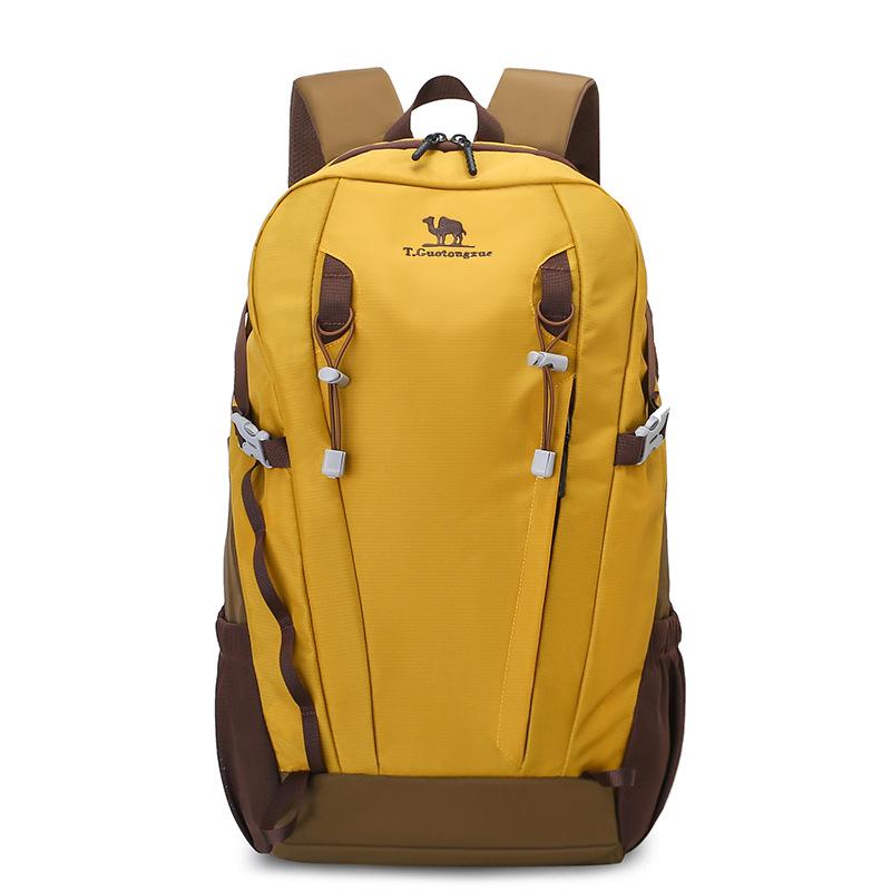 Large Capacity Camel-Style Backpack: Outdoor Travel & School with Spine Protection