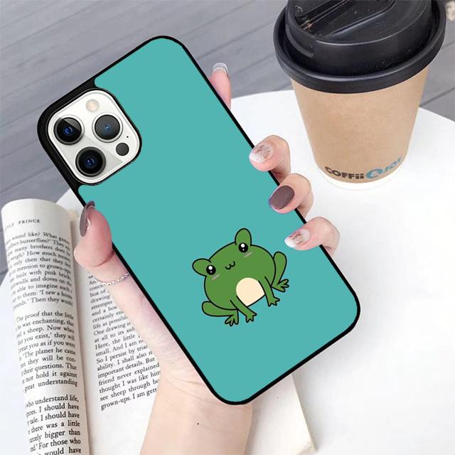 

Мятно-зеленый забавный чехол-лягушка для Apple iPhone 17 Air Pro Max Plus Coque для iPhone 17 Air 14 15 16 13 12 Max Cover iPhone 16