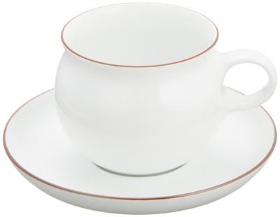 Hakusan Pottery Hasami Ware Morning Cup Saucer White X X X Made In Japan G-shaped & (Cup) 8.5 11.5 7.3cm (Saucer) 14.5 2.5cm
