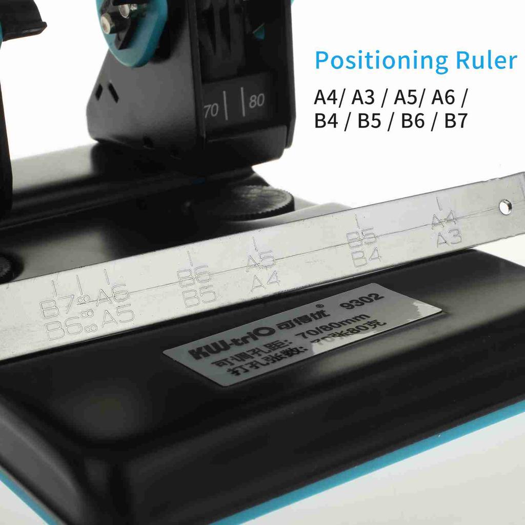 KW-  Zwei-Loch-Locher Handheld Metall-Locher   Lochabstand 70mmCelsius80mm 70   Blattkapazität 6mm für A4Celsius   Celsius A5Cel