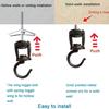 Practical Ceiling Hook for Hanging Plant and Light 2 Pieces Portable Swivels Designs with Sturdy Metal Materials