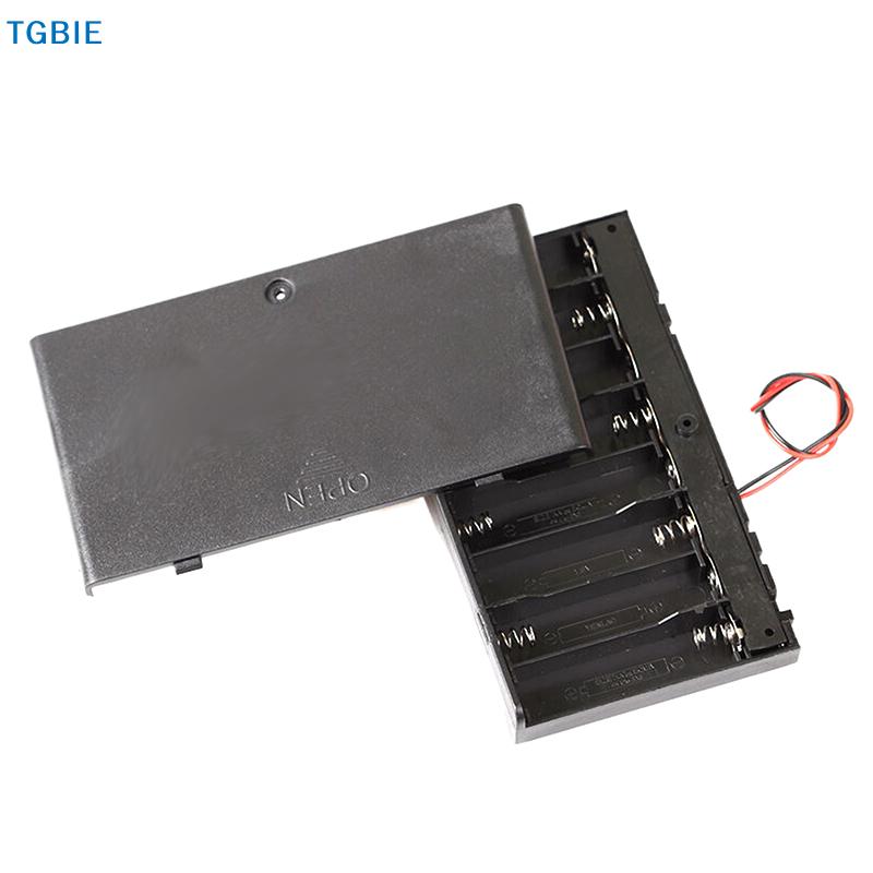 [TL][Y]1/2Pcs 8 Slots AA Battery Holder Battery Storage Case Box With Switch & Cover Batteries Standard Container