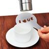 16pcs Coffee Latte Art Stencil Hollow-out Mold Party Shop Kitchen Household Coffee Supplies for Espresso Cappuccino Drinks XJM