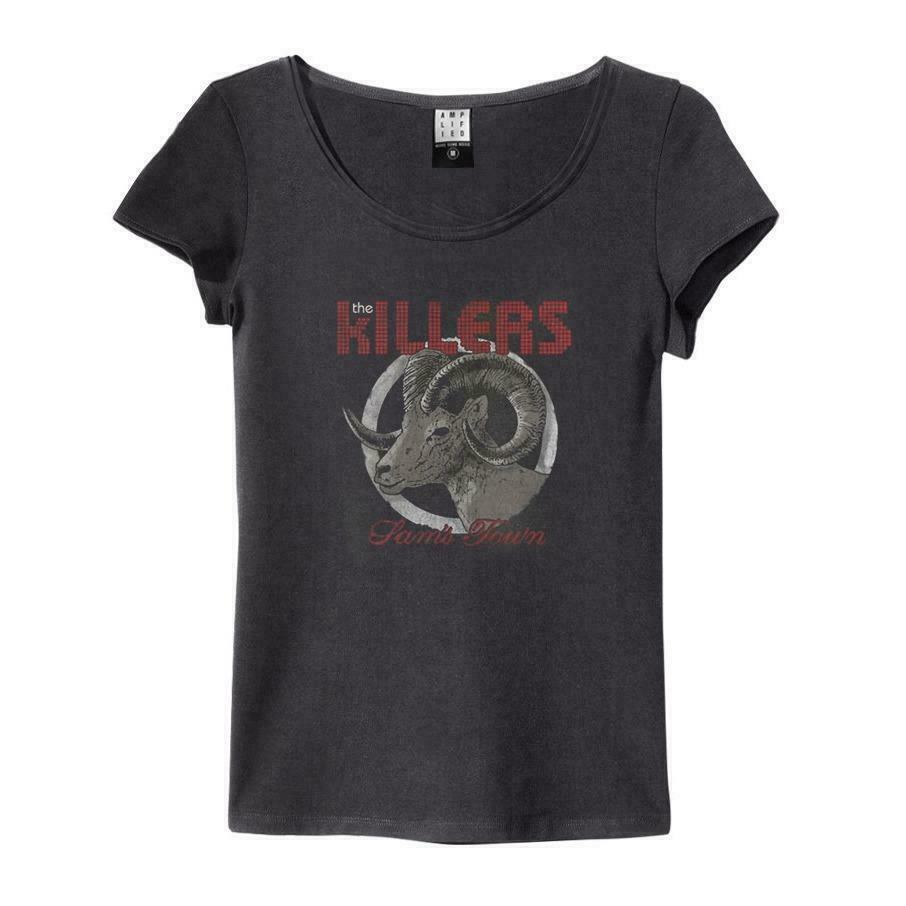 Amplified The Killers Sam s Town Ladies Charcoal T Shirt The Killers Ladies Tee XXXL