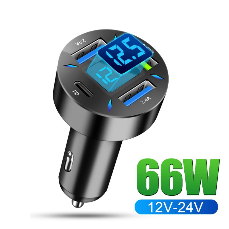4ports Universal Super Charge Qc3.0 Pd Usb Charger For Phone Car Phone Charger Type C Adapter For Iphone 14 Pro Huawei Samsung
