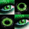 Eyeshare 2 шт. Косплей Цветные контактные линзы для глаз Зеленые линзы для глаз Красота Макияж Зрачки на Хэллоуин