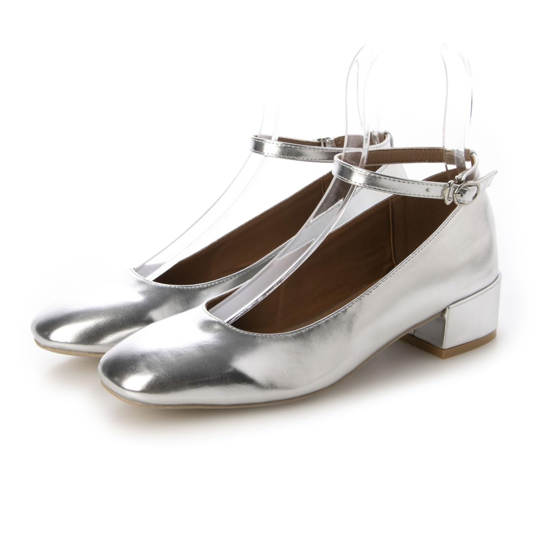 

[Evol] Ankle Strap Round Pumps