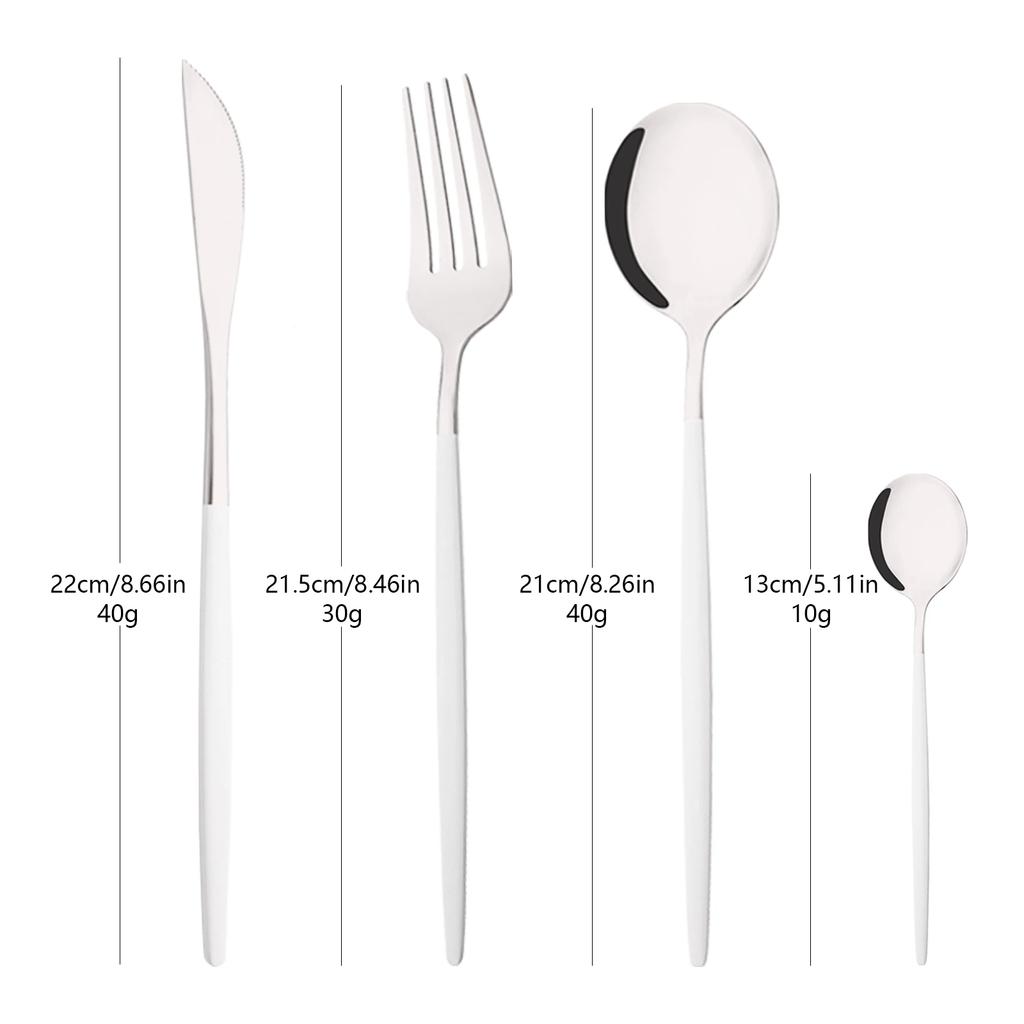 Mirror Gold Dinnerware Set 4Pcs Stainless Steel Tableware Cutlery Home Fork Spoon Knife Set Silverware Flatware Set Dropshipping