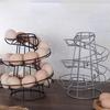 Kitchen Creative Spiral Egg Rack With Hanging Basket For Home Storage And Organization