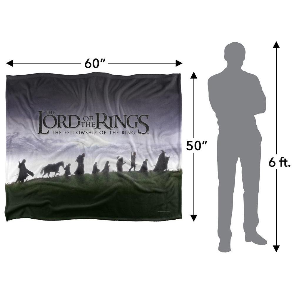 LORD OF THE RINGS Fellowship Silhouette Decke