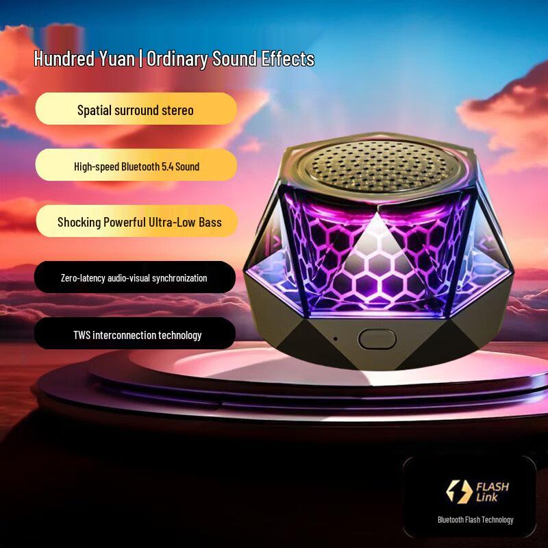 

Portable Mini Wireless Bluetooth Speaker with Magnetic Suction and Powerful Sound