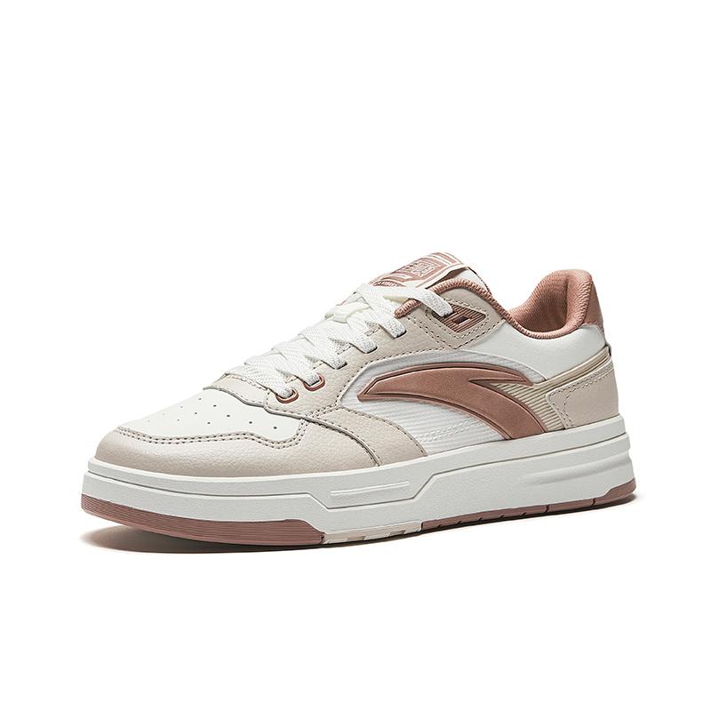 Anta Street Wan LT3 Comfortable Simple Non-Slip Wear-Resistant Low-Top Skate Shoes Women Sneaker Brown 122538051-9