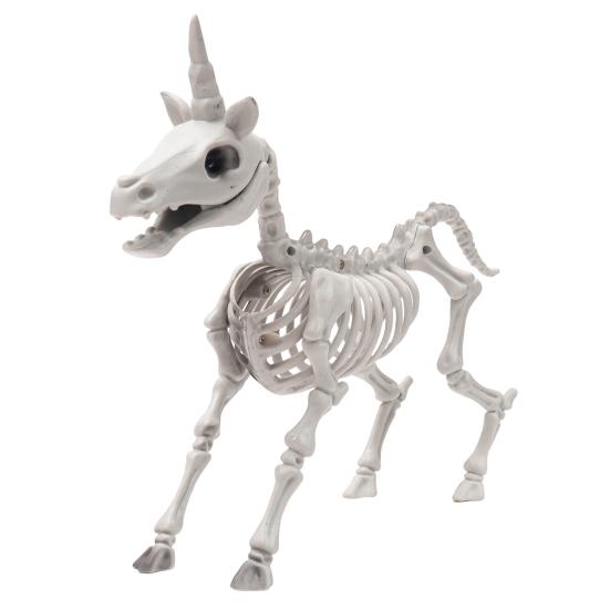Halloween Skeleton Animal Figurine Large Plastic Skeleton Bone Statue for Lawn Yard Graveyard Home Tabletop Decor