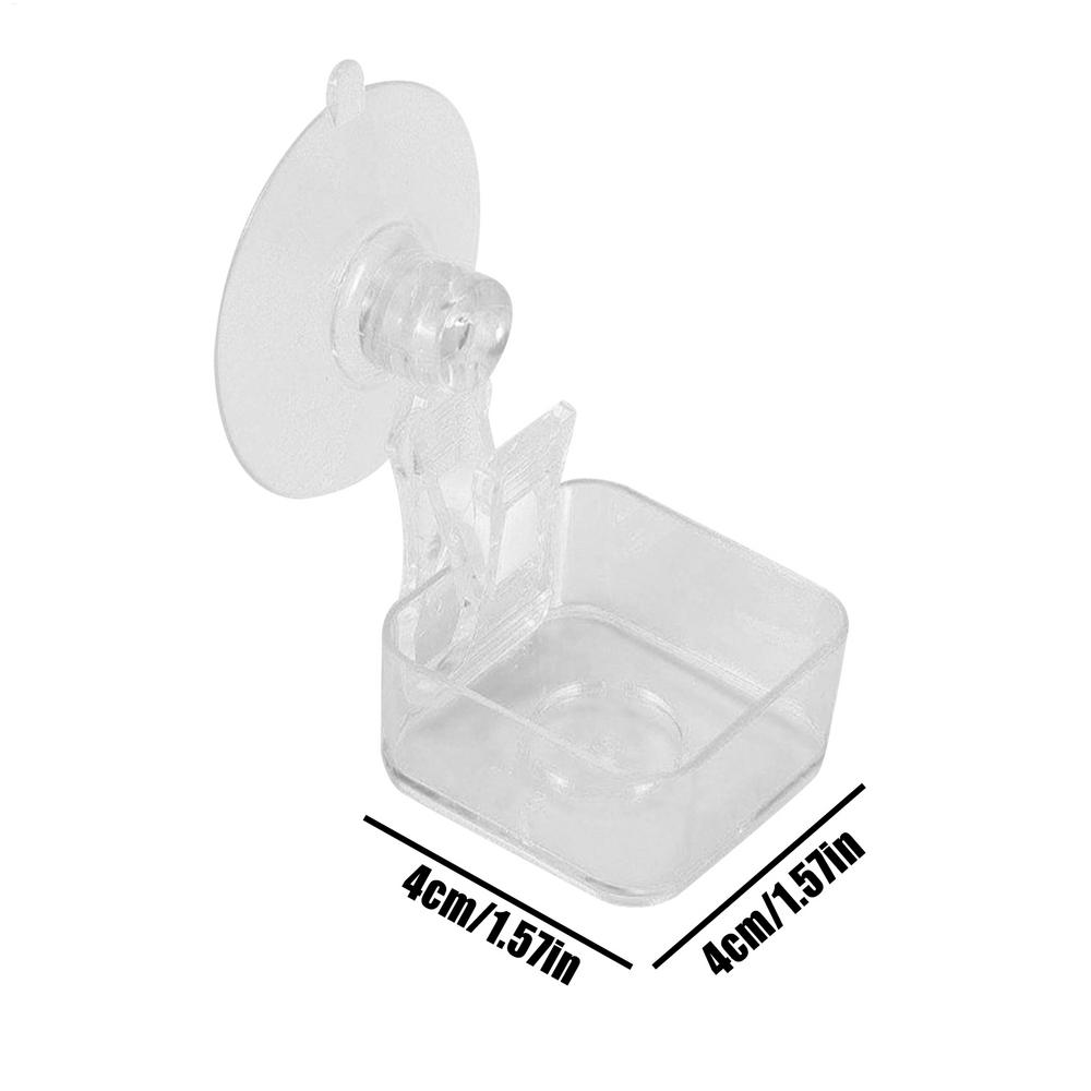 

Chameleon Food Bowl Suction Cup Reptile Food Dish Home Use Pet Keeping Tray Easy-Clean Water Container for Balcony Living Room