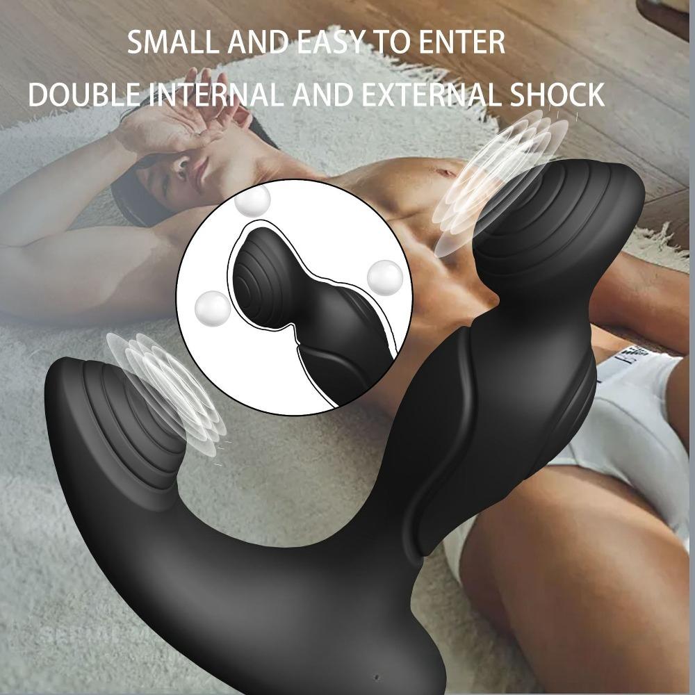 Anal Vibrator Prostate Massager Anal Plug Male Masturbator G-spot Clitoris Stimulator Vibrating Butt Plug Sex Toys for Men Gay