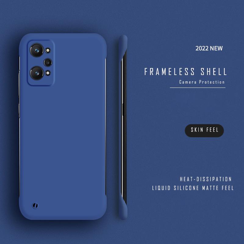 Ultra Slim Hart-PC-Rahmenlose Hülle Für OPPO Realme 10 11 Pro Plus Capa Für Realme GT NEO 3 2T 2 Pro 5G Matt Bunte Handyhülle