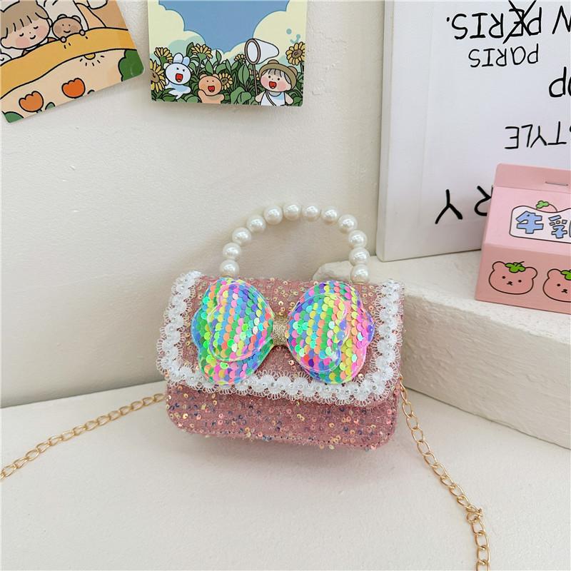 Stylish And Cute Beaded Crossbody Backpack For Girls Ideal For Preschool Use