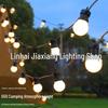 Solar G50 LED String Lights for Outdoor Camping, Tents, Markets, and Festivals