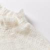 Women's Elegant Lace Mock Neck Long Sleeve Top