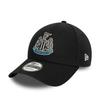 Cap - NEW ERA - 9Forty - Black - Centered Newcastle United Crest - Adjustable Strap
