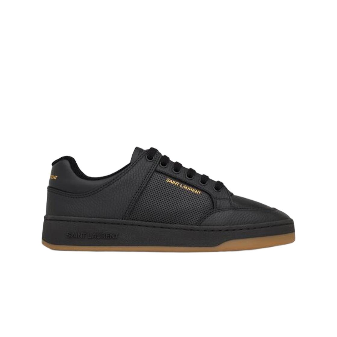 

(w) Saint Laurent Sl/61 Sneakers In Grained Leather Black EU 36W