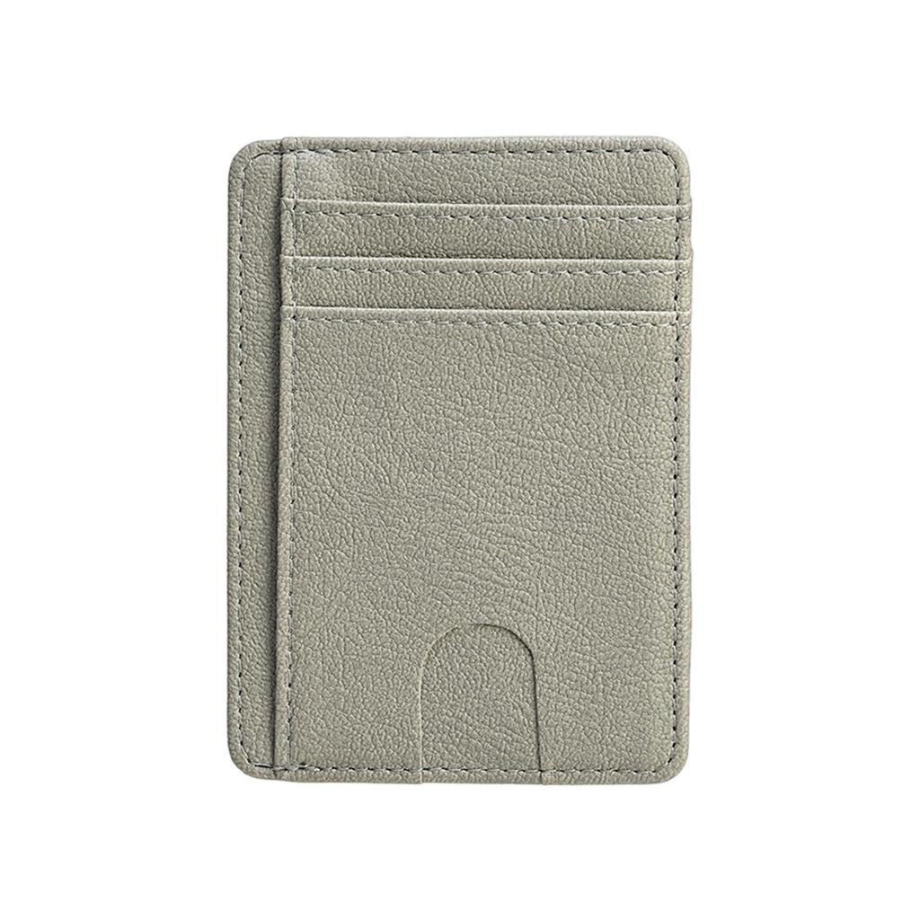 Slim RFID Blocking Card Holder Wallet with Multiple Card Slots and ID Window for Secure Storage and Easy Access to Credit Cards and IDs