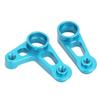 RC Steering Arm Kit Aluminum Alloy Flexible RC Steering Servo Horn Arm for Tamiya XV01 FF03 1 10 RC Car Blue