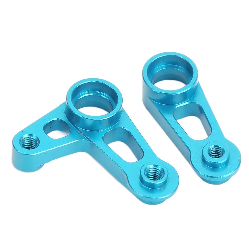 RC Steering Arm Kit Aluminum Alloy Flexible RC Steering Servo Horn Arm for Tamiya XV01 FF03 1 10 RC Car Blue