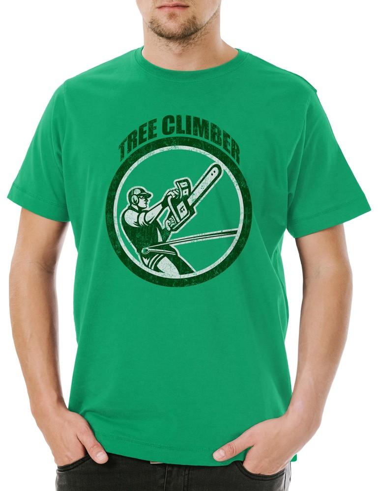 Tree Climber II Men's T-Shirt Lumberjack Axe Woodsman Forester Logger