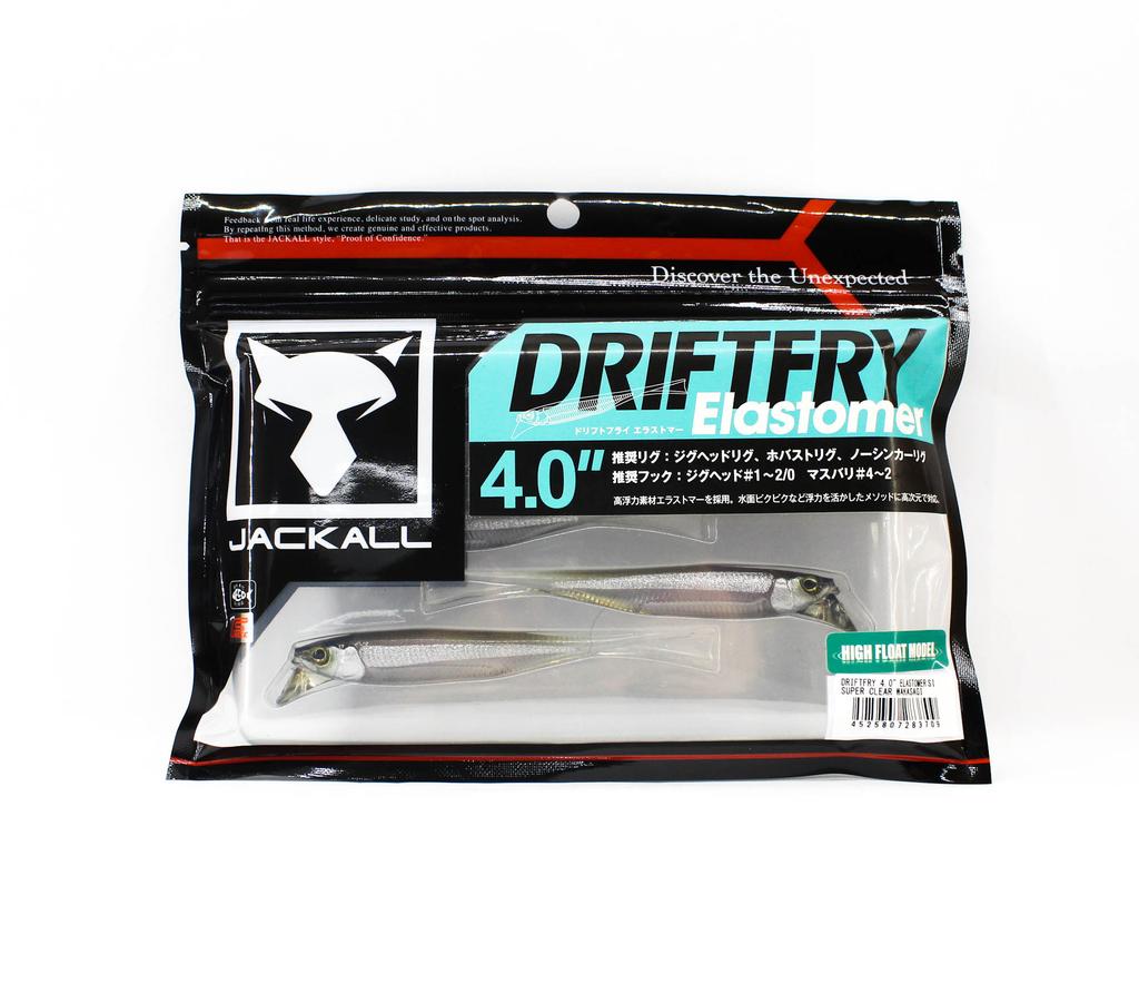 Jackall Soft Lure Drift Fry Elastomer 4 Inch Super Clear Wakasagi (3709)
