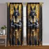2pcs   Curtains&Window Treatment Inspired by Egypt Anubis Machine Washable (without Rod) Stuff Clearance for Bedroom   Living