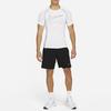 Nike Pro Stampa Logo Allenamento Sport Traspirante Manica Corta Fitness Top Uomo Top Bianco DD1993-100