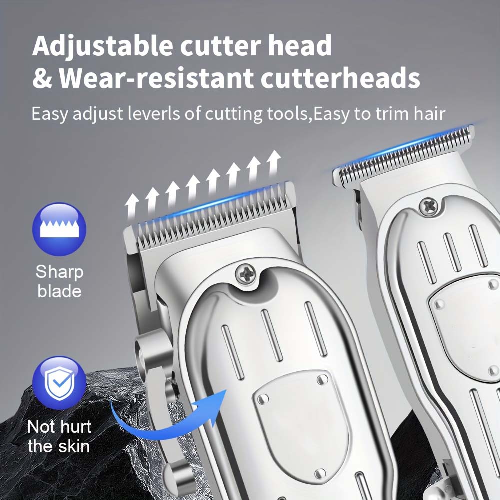 2in1 Electric Hair Clipper Hair Cutting Kit for Men Cordless Hair Trimmer Set/1 Pc Professional Hair Trimmer Gifts for Men