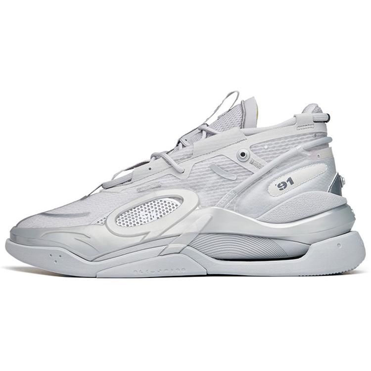 

New Anta AT91 Low Top Skateboard Shoes Men s Silver 112218073-4 43