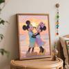 Disney Mickey and Minnie Mouse Sunset Beach Paint by Numbers Painting Art Kit Home Decor Gift