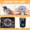 Stainless Steel Reusable K-cup Coffee Filter Capsules Portable Household Accessories Kitchen Tool Creative Little Coffee Filters