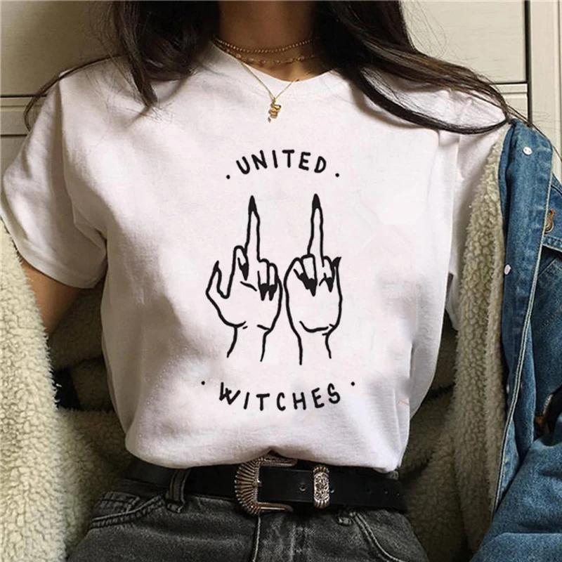 Harajuku Women Tshirt Feminists Tops Women Feminism GRL PWR Ullzang Tee Girl Power Retro Graphic T Shirt Grunge Aesthetic Ladies