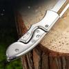 Outdoor Folding Knife Fruit Knife Stainless Steel Camping Knife Mini Mechanical Folding Knife Keychain Carrying Pocket Knife