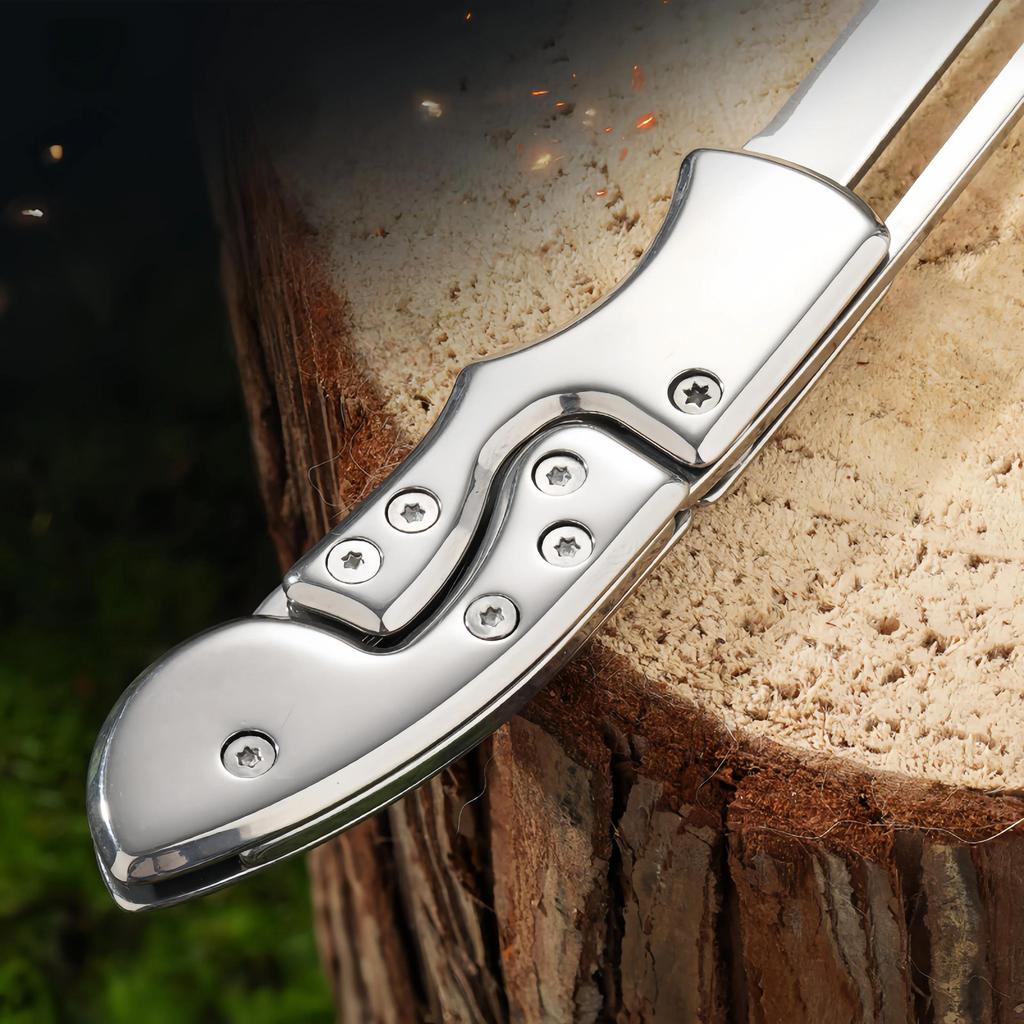 Outdoor Folding Knife Fruit Knife Stainless Steel Camping Knife Mini Mechanical Folding Knife Keychain Carrying Pocket Knife