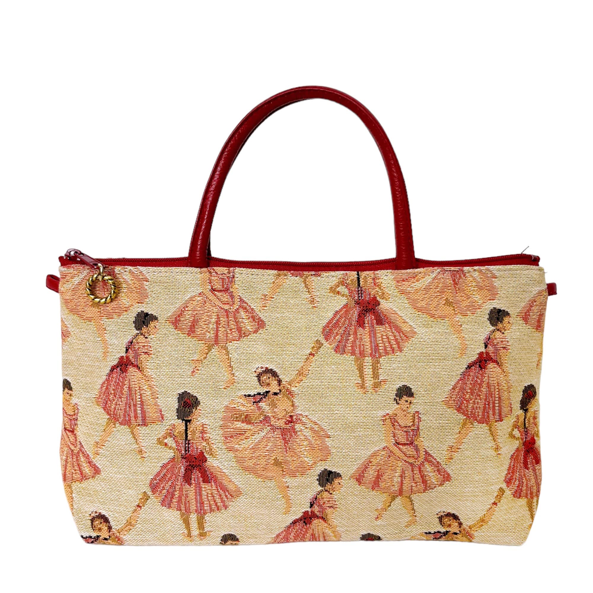 

Сумочка-гобелен «Балерина» Виготовлено в Японії, (Балерина Бежевий/Червоний)